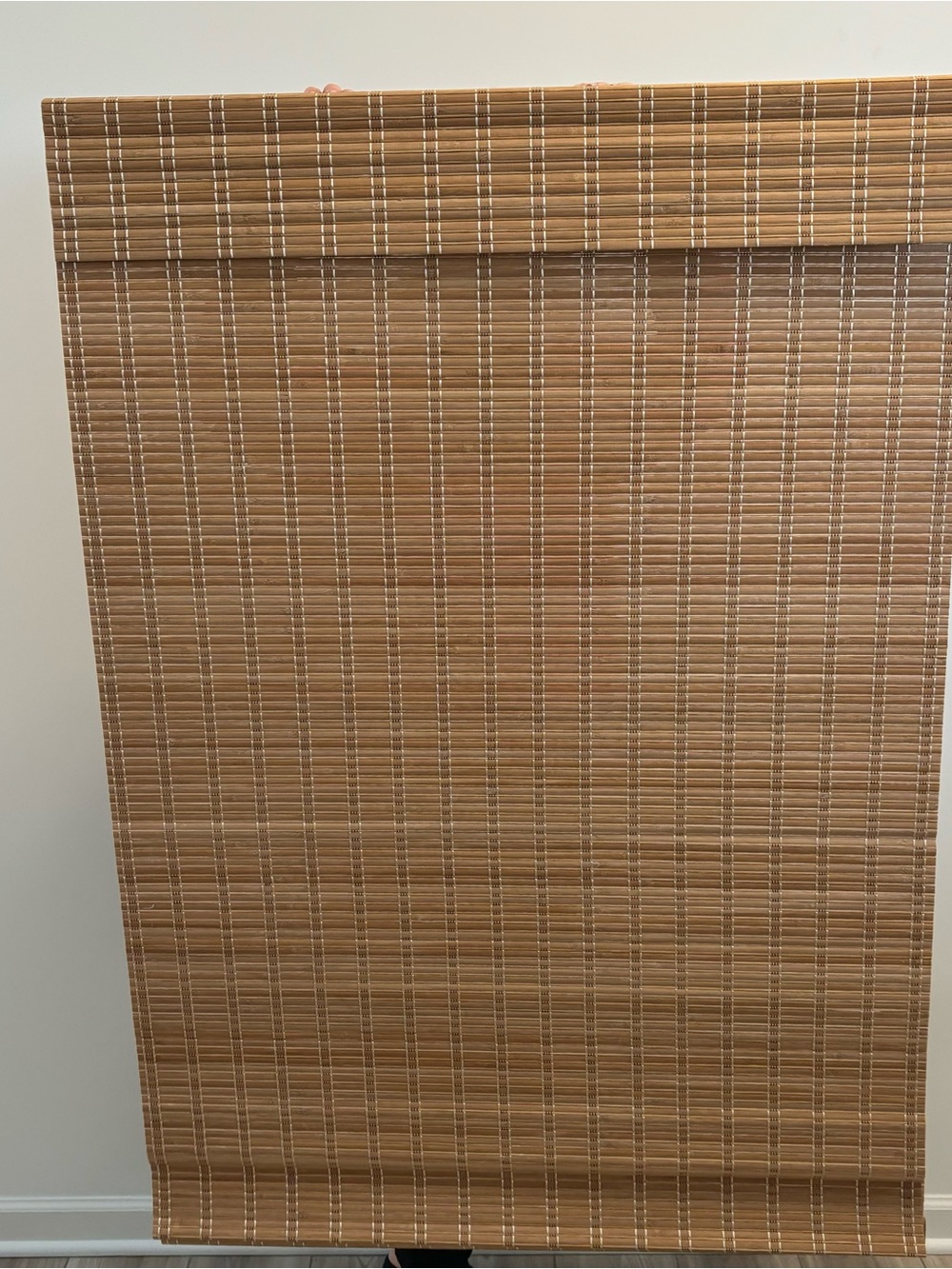 Bamboo No Drill Roman Shades, Set of 2 (LazBlinds)